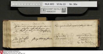 Stammbuch des U. J. Schrader aus Hannover