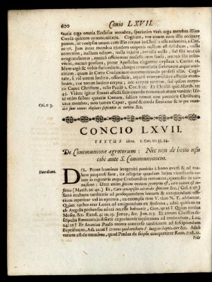 Concio LXVII.