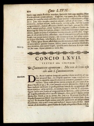 Concio LXVII.