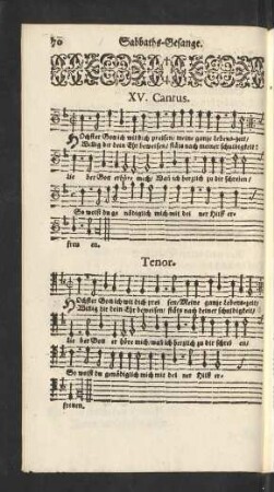 Sabbaths-Gesange.