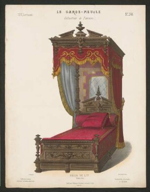 "Décor de lit / vieux bois", aus: Le Garde-meuble
