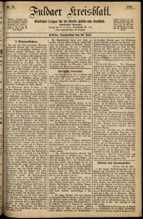 Ausgabe vom Donnerstag, den 26. Juli 1883.