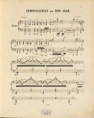 Réminiscences de Don Juan : pour piano