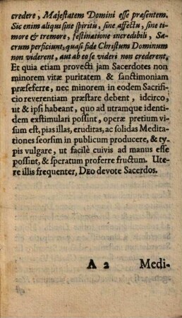 Dignitas Sacerdotii & SS. Sacrificii Missæ : Tribus Meditationibus solidè perpensa