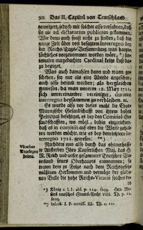 ...von dem Reichs-Vicariat.