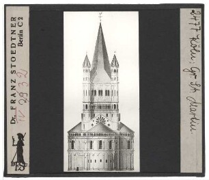 Köln, Groß St. Martin : Aufriss von O