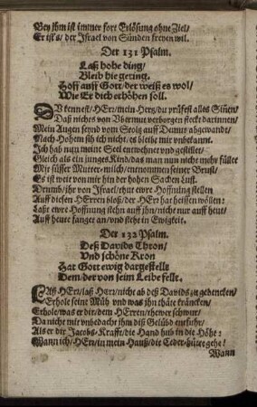 Der 131. Psalm. - Der 140. Psalm.