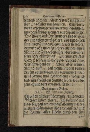 XLV. Wider den Geitz.
