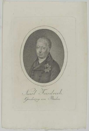 Bildnis des Karl Friedrich, Grosherzog von Baden