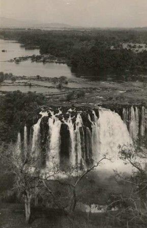 Blauer Nil. Wasserfall bei Dildi, kurz nach dem Ausfluß aus dem Tanasee