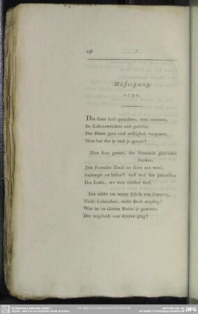 Mässigung. 1792