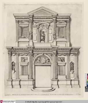 DEPOSITO DI CASA MOZINIHO ERETTO NELLA CHIESA DE. SS: GIOVANI E PAOLO INVENTIONE DI GIROLAMO GRAPILIA [Grabmal Mocenigo in der Kirche SS. Giovanni e Paolo zu Venedig]