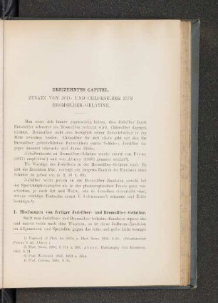 Dreizehntes Capitel. Zusatz von Jod- und Chlorsilber zur Bromsilber-Gelatine.
