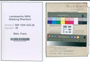 Entnazifizierung Franz Stein , geb. 29.11.1894 (Zollinspektor)