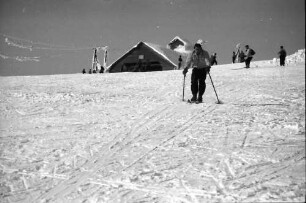 Feldberg: Niki am Feldberg skilaufend