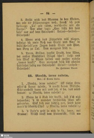66. Mensch, lerne radeln