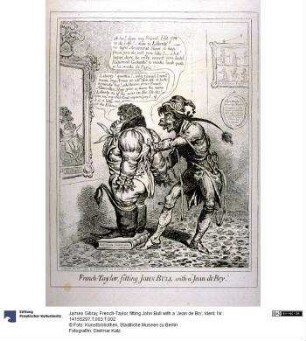 French-Taylor, fitting John Bull with a 'Jean de Bry'