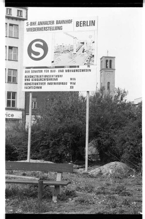 Kleinbildnegativ: Anhalter Bahnhof, 1987