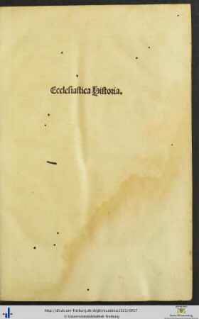 Ecclesiastica Historia