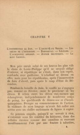 Chapitre V. L'insurrection de juin. - L'archevé que Sibour. - ...