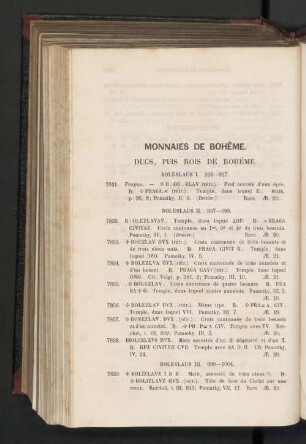 Monnaies de Bohême