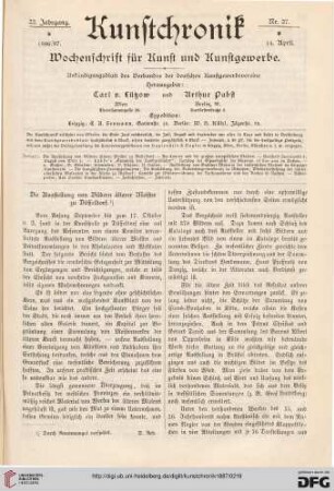 Heft 27 (14. April 1887)