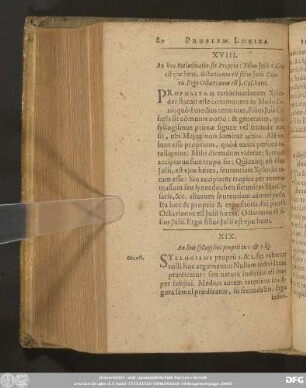 XIX. An sint syllogismi proprii in 1. [et] 2. fig.