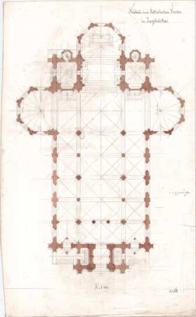 Voit, August von; Zweibrücken; Kath. Kirche - Grundriss