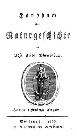 Handbuch der Naturgeschichte