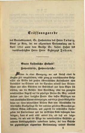 Mittheilungen des Historischen Vereines für Steiermark. 4. 1853