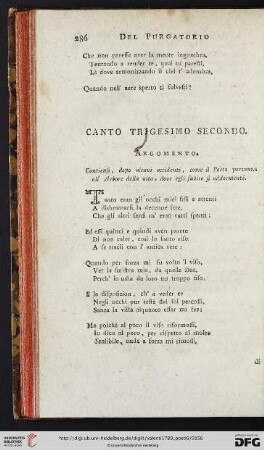 Canto trigesimo secondo