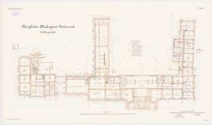 Oberbergamt, Dortmund: Grundriss KG 1:100