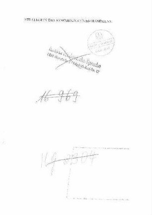Strategien des kommunikativen Handelns : Zur Grundlegung einer Grammatik der Kommunikation