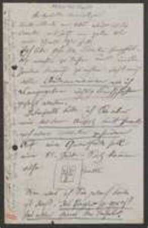 Brief von August Kanitz an Unbekannt