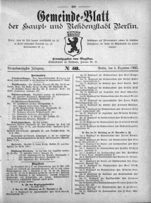 1903,50: No. 50, 6. Dezember 1903