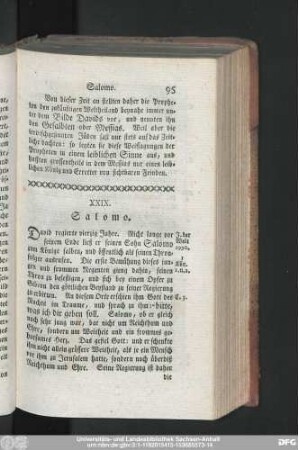 XXIX. Salomo.