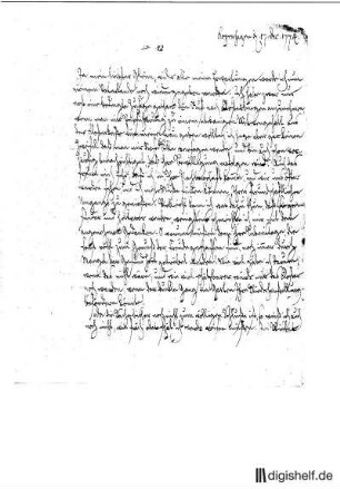 12: Brief von Friedrich Gabriel Resewitz an Johann Wilhelm Ludwig Gleim