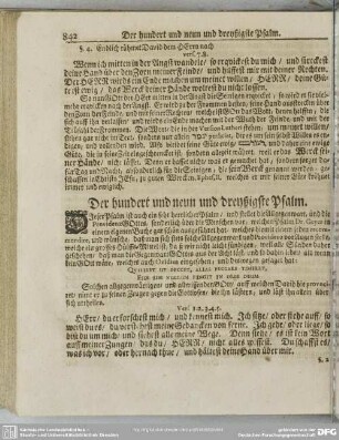 Der hundert und neun und dreyßigste Psalm