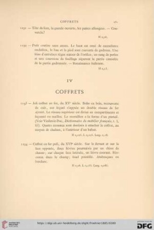 IV. Coffrets (No. 1193 - 1194)