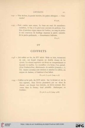 IV. Coffrets (No. 1193 - 1194)