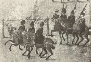 Aufzug zum Ringrennen im Stallhof zu Dresden