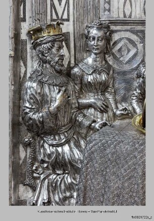 Silberaltar: Gastmahl des Herodes und der Tanz der Salome
