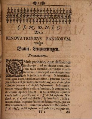 Disputatio inauguralis iuridica De renovationibus bannorum, vulgò Bann-Erneuerungen