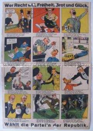 Wahlzeitung der SPD Südwestsachsen zur Landtagswahl 1929 mit Porträts der Spitzenkandidaten
