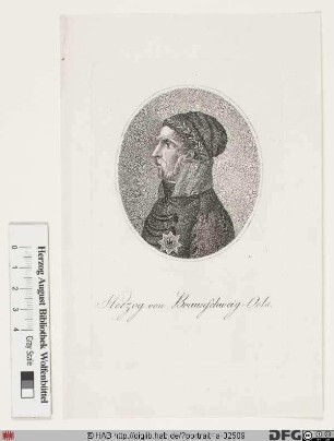 Bildnis Friedrich Wilhelm, Herzog von Braunschweig-Lüneburg-Oels (der "Schwarze Herzog")