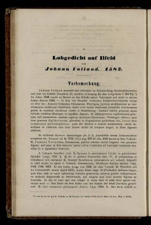Lobgedicht auf Ilfeld. 1582