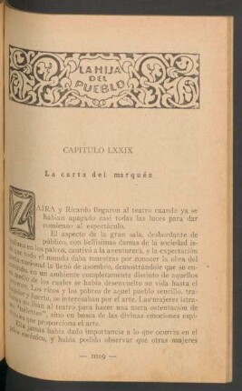 Capítulo LXXIX - La carta del marqués
