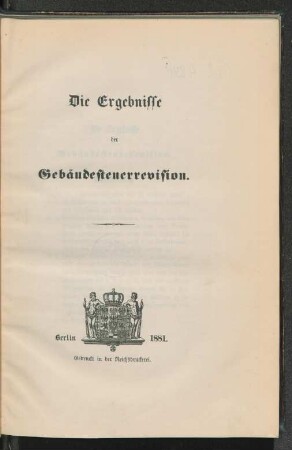 Die Ergebnisse der Gebäudesteuerrevision