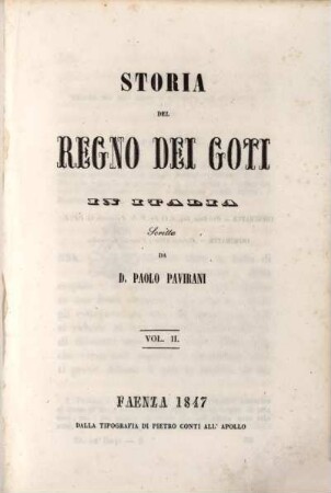 Storia del regno dei Goti in Italia, 2