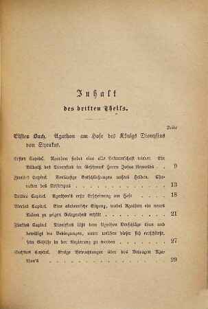 Wieland's Werke, 3. Geschichte des Agathon ; 3